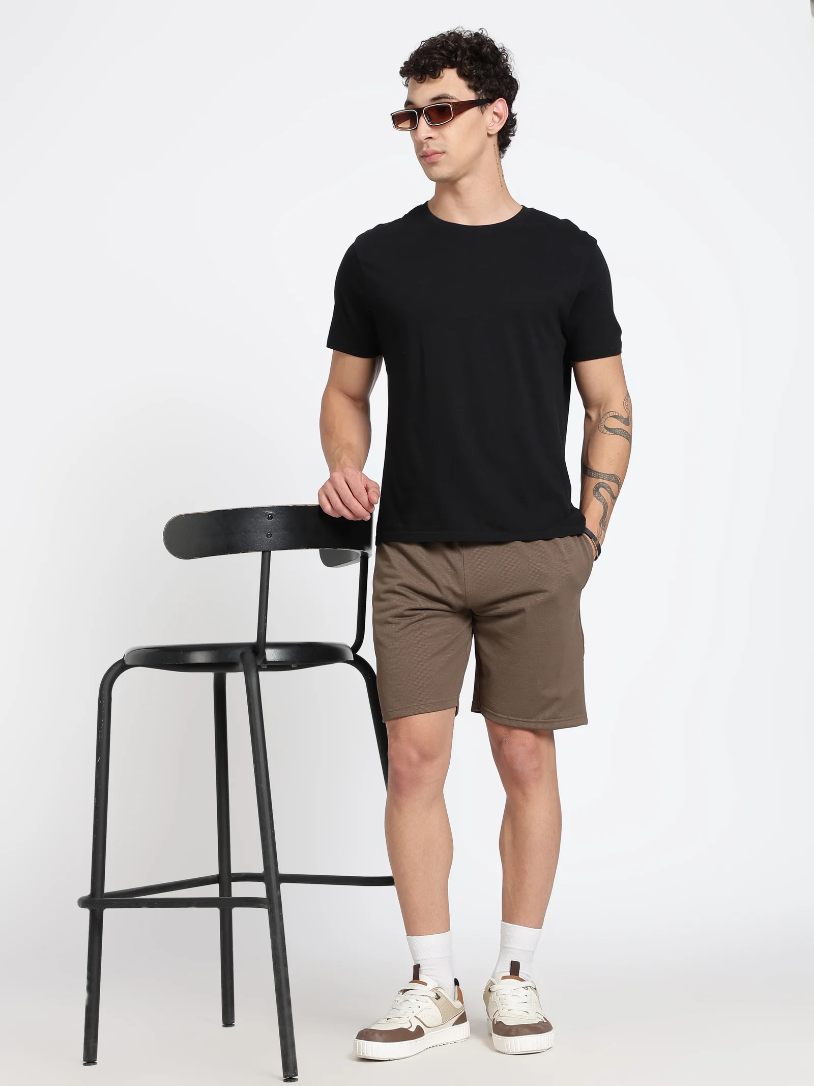 Polyester Shorts(Olive Green)
